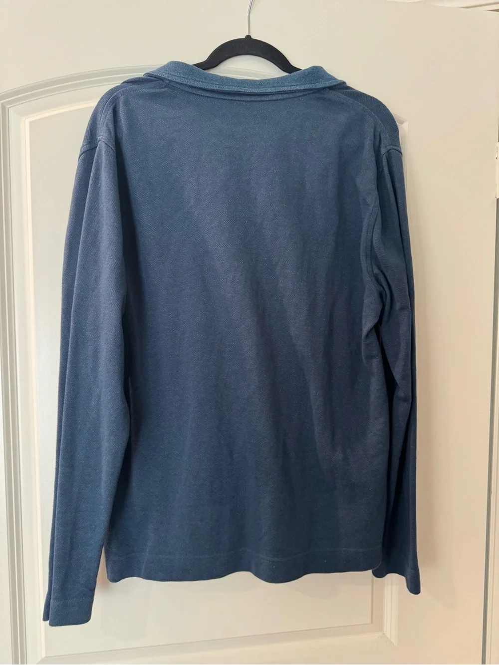 Geoffrey Beene Men's Heathered Navy Quarter-Zip Pullover